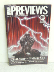 MARVEL COMIC- MARVEL PREVIEWS #43- CIVIL WAR/FALLEN SON- 2007- GOOD- L204