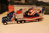 VINTAGE DIECAST- STARS & STRIPES CHOPPER TRUCK - 1/32ND SCALE -BOXED- NEW- A-SH