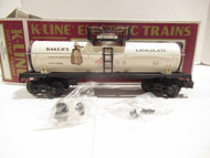 VINTAGE K-LINE TRAINS - 6332- BAKERS CHOCOLATE TANK CAR - LN- BXD -0/027- S33