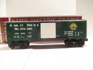 VINTAGE K-LINE TRAINS - 6429 ASHLEY DREW & NORTHERN BOXCAR- LN- BXD - 0/027- S33