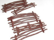 0/027 ACCESSORY- BROWN CORRAL STYLE FENCES- GOOD - H44