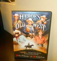 DVD- HEROES OF THE OLD WEST- 4 DISC SET - DVD AND CASE- USED- FL2