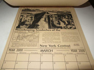 HISTORICAL HANG-UPS - YEAR 2000 CALENDAR FEATURING VINTAGE TRAINS- EXC- M6