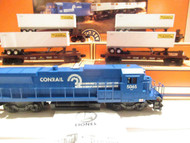 LIONEL 21752- CONRAIL UNIT TRAILER TRAIN SET W/TMCC- LN- BOXED - HH1