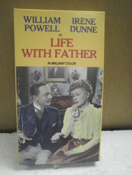 VHS MOVIE- LIFE WITH FATHER- WILLIAM POWELL - IRENE DUNNE- USED- L180