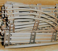 LIONEL POST-WAR - O GAUGE TRACK- 50 ASSORTED STRAIGHTS/CURVES- FAIR- MIXED