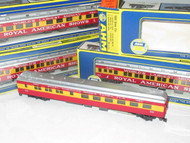 HO VINTAGE AHM ROYAL AMERICAN FOUR CAR PASSENGER SET - NEW IN THE BOX- S25