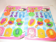 NEW TOY CLOSEOUTS- TWO COOKING PLAY SETS - VARIOUS COLORS- STOCKING STUFFERS