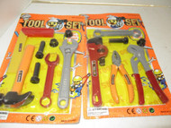 NEW TOY CLOSEOUTS- TWO TOOL PLAY SETS - VARIOUS STYLES - STOCKING STUFFES -