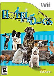NINTENDO WII VIDEO GAME--HOTEL FOR DOGS- DISC MANUAL CASE