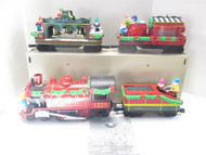 G SCALE - ANIMATED CHRISTMAS HOLIDAY EXPRESS SET- LN - GREAT SET -