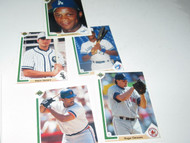 BASEBALL CARDS -- UPPER DECK - 5 ASSORTED CARDS- LN - ON SALE - S25