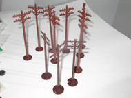 ELEVEN ASSORTED TELEPHONE POLES FOR 0/027 SCALE- EXC.- H50