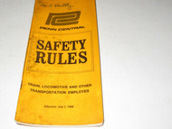 PENN CENTRAL RR- SAFETY RULES- JULY 1968 -HANDBOOK- HB4
