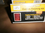 PINECAR CUSTOM FINISHING KIT- FLAME RED - P404 - NEW- H31