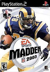 PLAYSTATION 2 VIDEO GAME--MADDEN 2003 -- CASE,MANUAL & DISC- USED