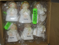 CHRISTMAS ORNAMENTS WHOLESALE- LITTLE ANGELS- 'KAYLEE' - (6) - NEW -S1