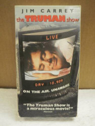VHS MOVIE- THE TRUMAN SHOW- JIM CARREY- USED- L180