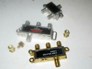 THREE ASSORTED COAXIAL SPLITTERS- EXC- - H66