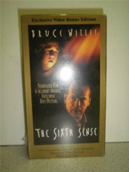 VHS MOVIE- THE SIXTH SENSE- BRUCE WILLIS- NEW- L44