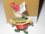 CHRISTMAS ORNAMENTS WHOLESALE- RUSS BERRIE- #13822- 'BRITTNEY'- (6) - NEW -W8