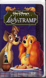 DISNEY'S MASTERPIECE LADY AND THE TRAMP VHS TAPE CLAMSHELL CASE 4673 L42A