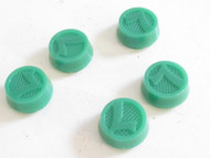 LIONEL PART - FIVE REPLACEMENT GREEN CAPS FOR LW TRANSFORMER- NEW- SR87
