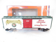 LIONEL CHRISTMAS - 29954 - 2007 DEALERS CHRISTMAS BOXCAR - 0/027- NEW- SH
