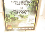 WOODLAND SCENICS- TR1570 - 38 DECIDUOUS TREES - 3/4" - 2" NEW- H1