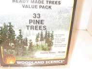 WOODLAND SCENICS- TR1580 - 33 PINE TREES - 2-4" NEW- H1