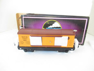 MTH TINPLATE TRADITIONS - 10-3003 - #814 O GAUGE BOXCAR- ORANGE - NEW- HB1