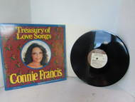 TREASURY OF LOVE SONGS CONNIE FRANCIS SMI-150 POLYGRAM RECORDS 1984 RECORD ALBUM