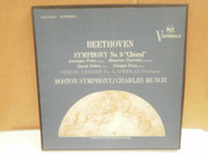 RECORD ALBUM- BOSTON SYMPHONY/CHARLES MUNCH - BEETHOVEN- 33 1/3 RPM- USED- L114