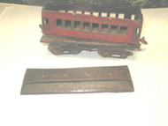 IVES PRE-WAR GOOD FOR PARTS/RESTORATION - #61 CHAIR CAR - LOOSE ROOF - POOR-M54