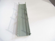 HO VINTAGE GREY PLASTIC BRIDGE - 13" LONG - SLIGHTLY BELLIED- S31UU