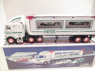 HESS - 1997 - TRUCK W/RACE CARS - NEW IN THE BOX - SH