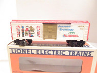 LIONEL 19913- 1991 ANNUAL CHRISTMAS BOXCAR- 0/027 SCALE- LN- BXD- SH
