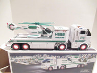 HESS - 2006- FLATBED TRUCK W/HELICOPTER - NEW IN THE BOX - SH