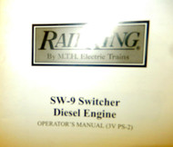 MTH TRAINS INSTRUCTION BOOKLET - RAILKING SW- 9 SWITCHER DIESEL ENGINE - M33