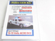POLICE CAR LED KIT- FOR 1/43 SCALE VEHICLE- NEW- H42