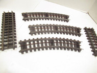 LIONEL POST-WAR SUPER O TRACK FIVE SECTIONS 3 CURVES 2 SHORT STRAIGHTS FAIR-B13R