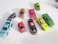9 ASSORTED DIECAST CARS - MIXED BRANDS - GOOD H44