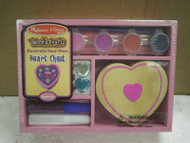 NEW MELISSA & DOUG- 3094 DECORATE YOUR OWN HEART CHEST