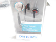 PHILIPS CLEAR SOUND HEADPHONES FOR IPHONE/BLACKBERRY/MOTOROLA- CLOSEOUT
