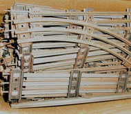 LIONEL POST-WAR O GAUGE TRACK- 100 ASSORTED SECTIONS FAIR MIXED FREE SHIPPING