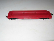 HO TRAINS- VINTAGE -- GREAT NORTHERN FLAT CAR- LATCH COUPLERS- EXC.- S31I
