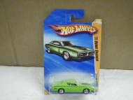 HOT WHEELS- '71 DODGE CHARGER (GREEN)- 2010 NEW MODELS- NEW ON CARD- L15