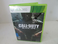 XBOX 360 LIVE VIDEO GAME CALL OF DUTY BLACK OPS DISC, MANUAL & CASE