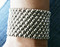 Liquid Metal Pivot Silver Mesh Cuff Bracelet by Sergio Gutierrez B8