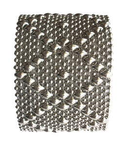 Liquid Metal Silver Mesh Cuff Bracelet by Sergio Gutierrez B10

